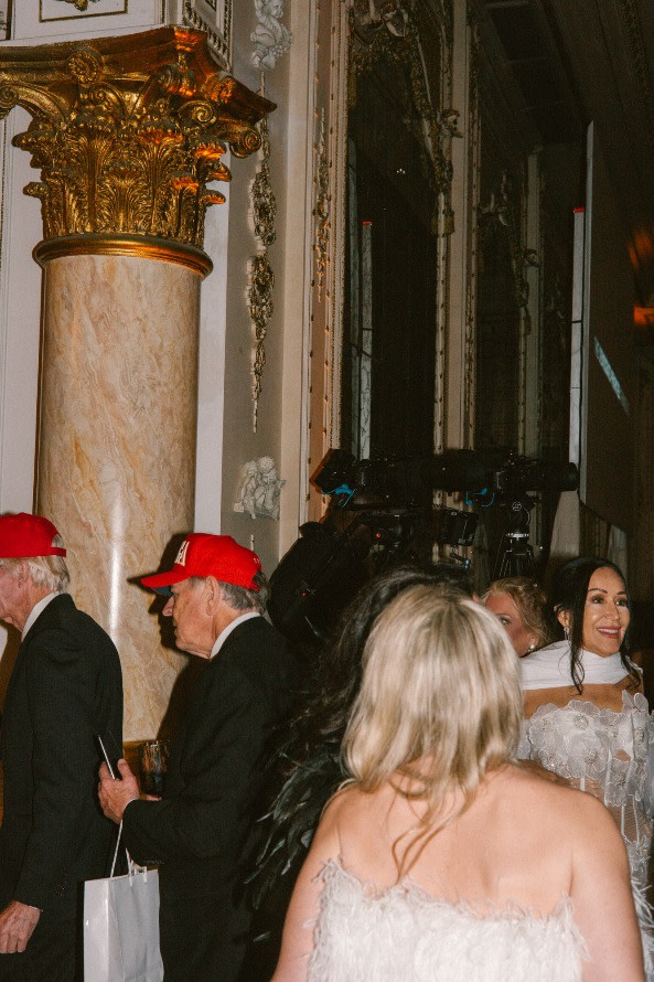 Guests at the Trumpettes gala at Mar-a-Lago in February 2024