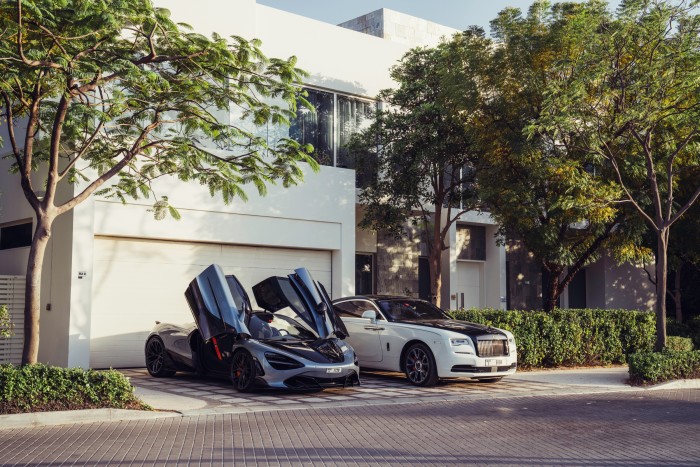 Hirschi’s Rolls?and McLaren at her home