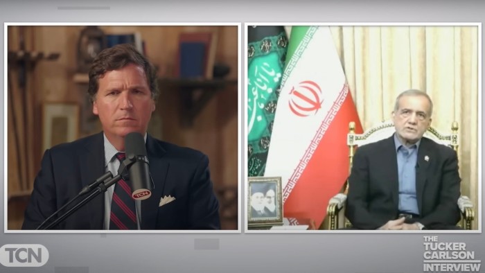 Tucker Carlson Interviews President of Iran Masoud Pezeshkian