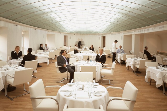 The fifth-floor restaurant in 2002