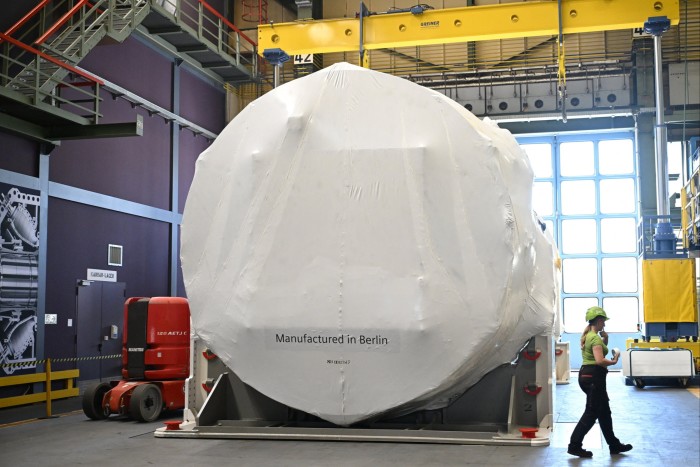 Gas turbine at Siemens Energy plant