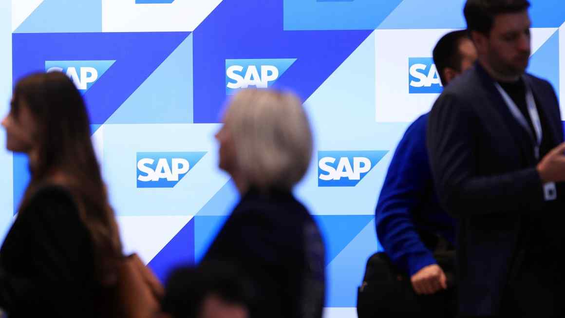 SAP’s shares surge on strong first-quarter profits