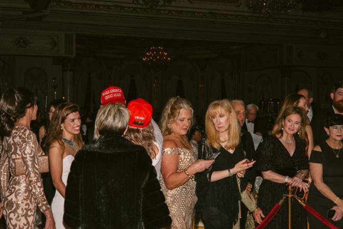 Guests at the Trumpettes gala at Mar-a-Lago in February 2024