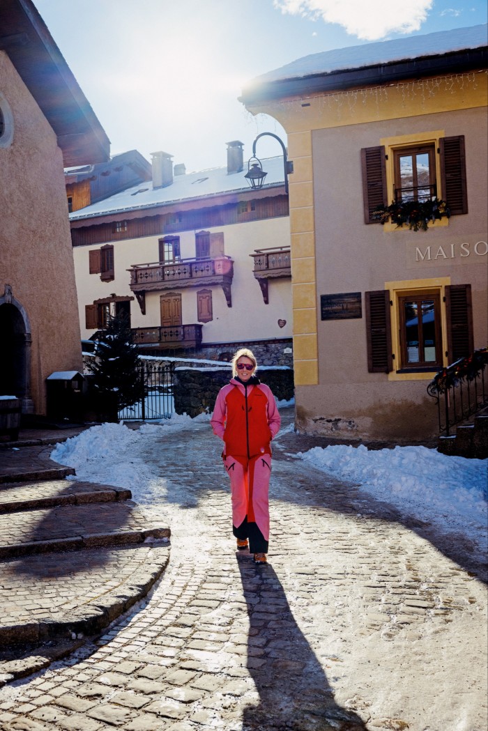Ducas strolling through the village